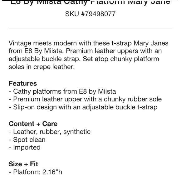 Platform Mary Jane’s by Miista BNIB - Picture 8 of 9